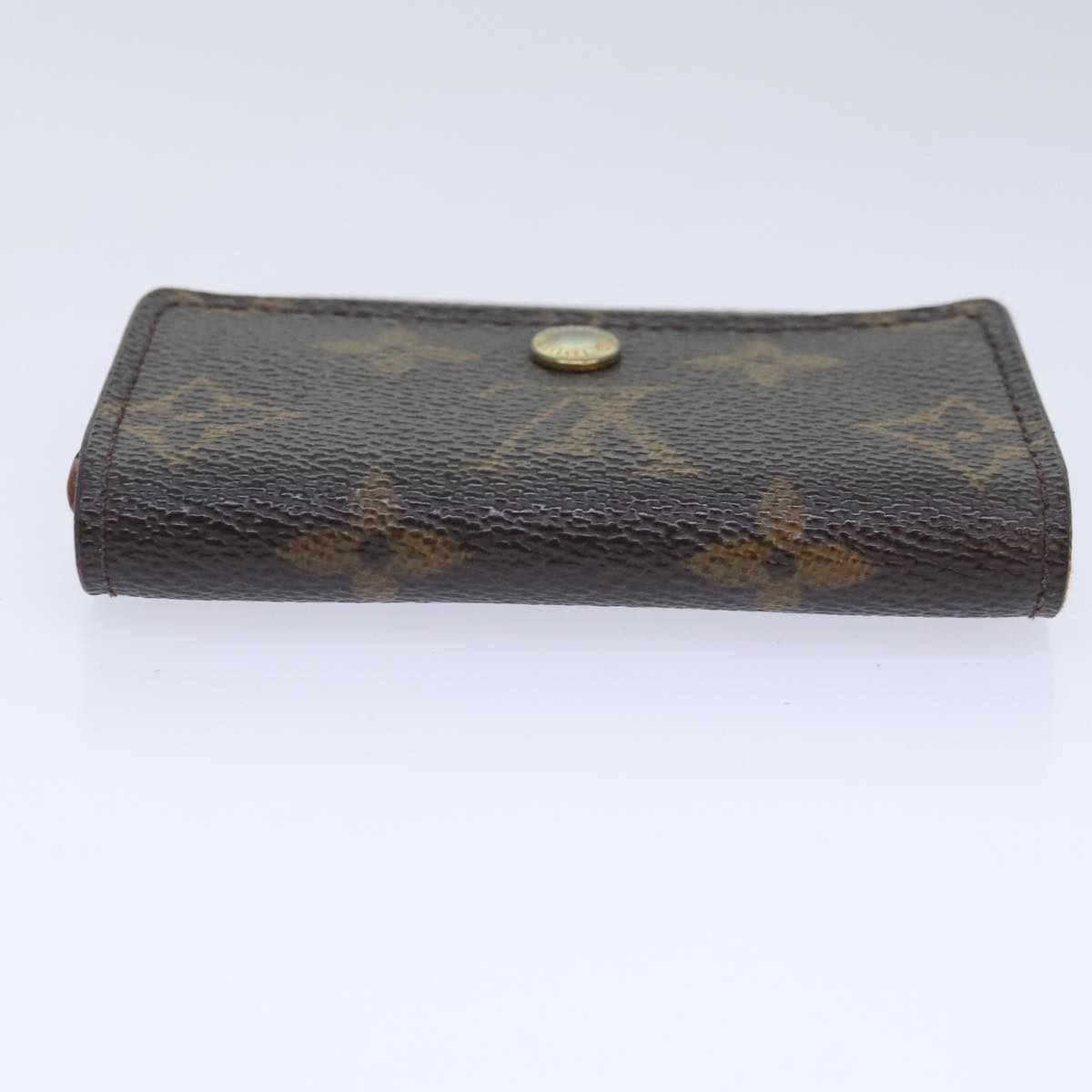 LOUIS VUITTON Monogram Porte Monnaie Plat Coin Purse M61930 LV Auth 93880