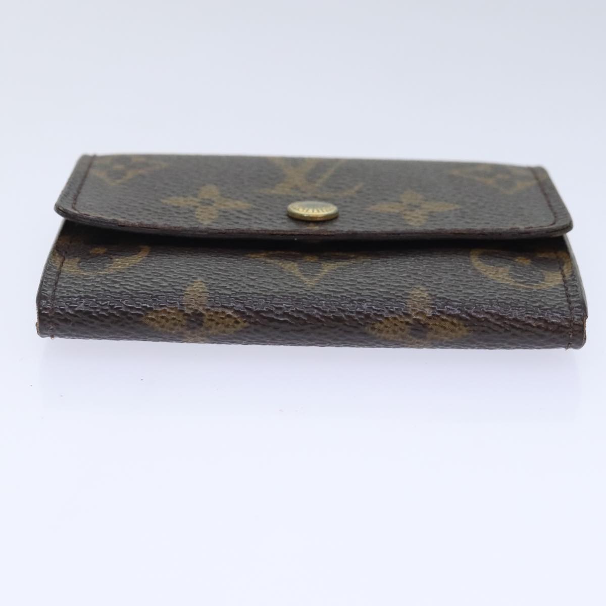 LOUIS VUITTON Monogram Porte Monnaie Plat Coin Purse M61930 LV Auth 93880