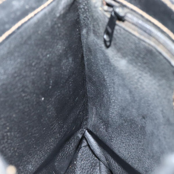 BURBERRY Nova Check Hand Bag PVC Beige Auth 93887