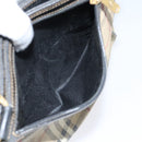 BURBERRY Nova Check Hand Bag PVC Beige Auth 93887-12