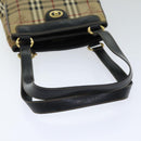 BURBERRY Nova Check Hand Bag PVC Beige Auth 93887-7