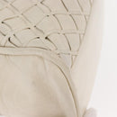 CHANEL Chain Shoulder Bag Leather White CC Auth 93890-10