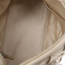 CHANEL Chain Shoulder Bag Leather White CC Auth 93890-16