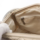 CHANEL Chain Shoulder Bag Leather White CC Auth 93890-19