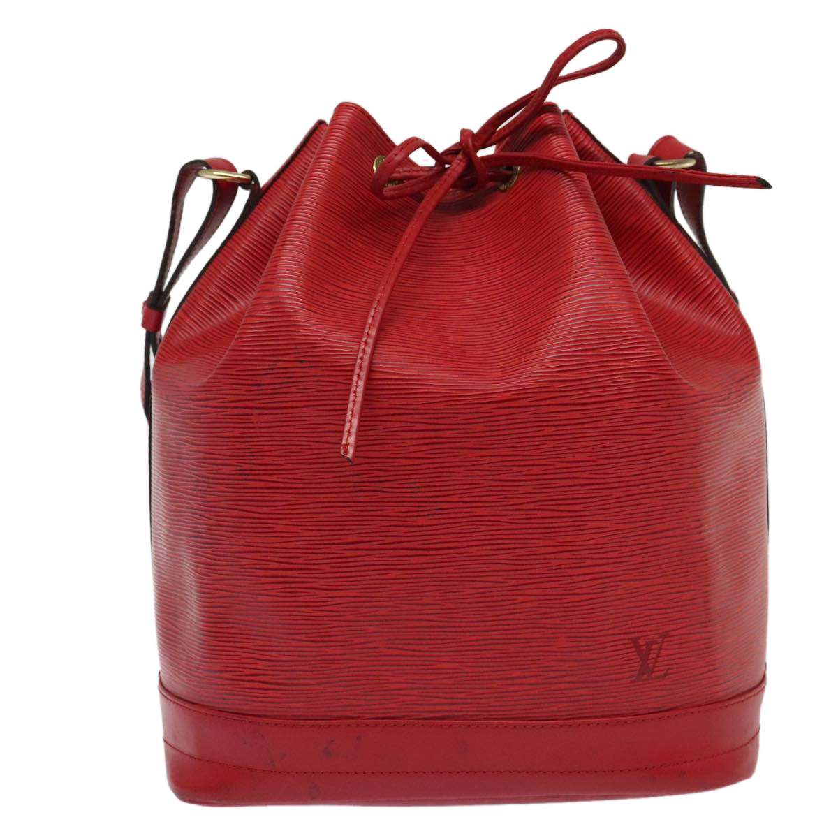 LOUIS VUITTON Epi Noe Shoulder Bag Red M44007 LV Auth 93893