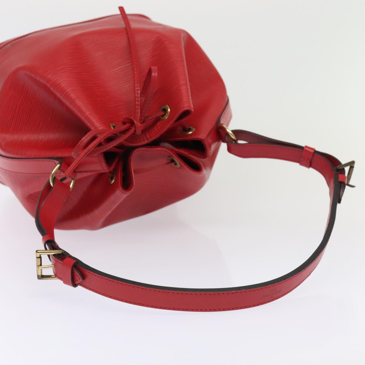 LOUIS VUITTON Epi Noe Shoulder Bag Red M44007 LV Auth 93893