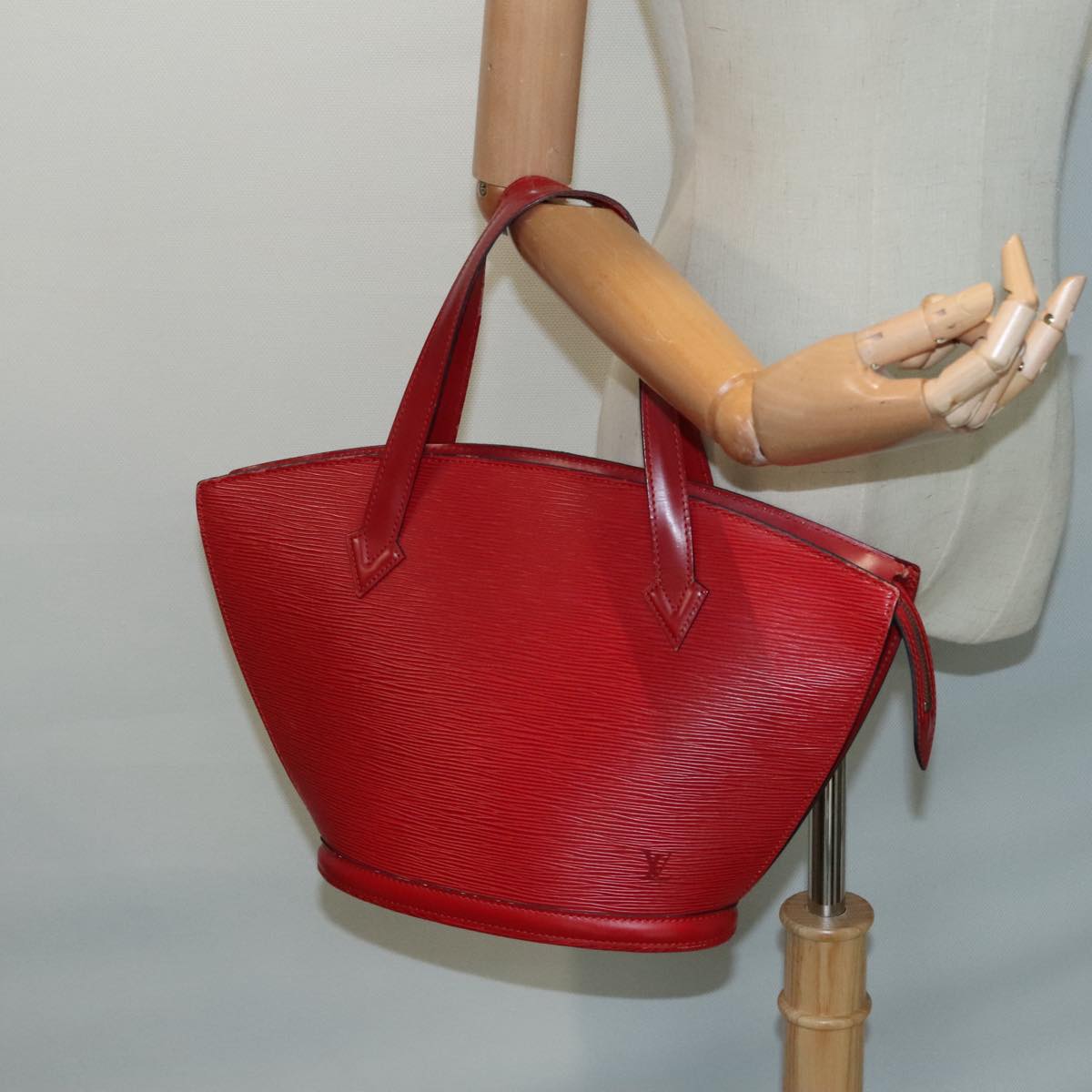 LOUIS VUITTON Epi Saint Jacques Shoulder Bag Red M52277 LV Auth 93896