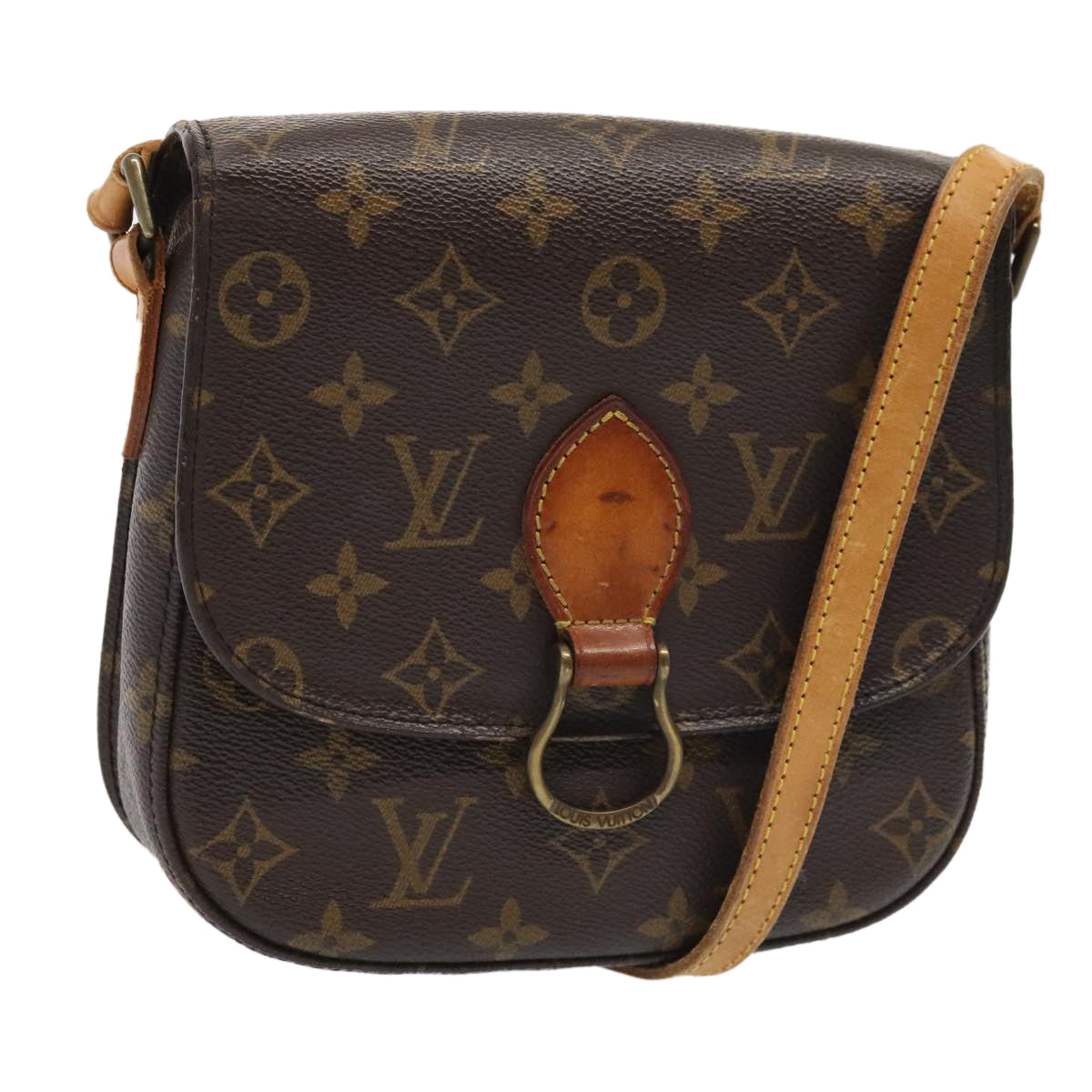 LOUIS VUITTON Monogram Saint Cloud MM Shoulder Bag M51243 LV Auth 93930