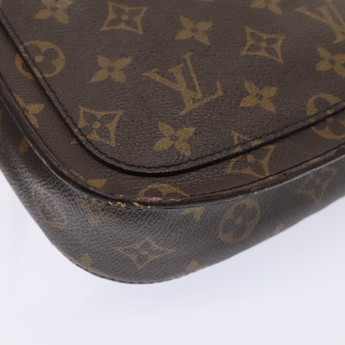 LOUIS VUITTON Monogram Saint Cloud MM Shoulder Bag M51243 LV Auth 93930