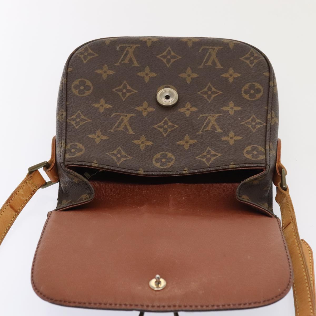 LOUIS VUITTON Monogram Saint Cloud MM Shoulder Bag M51243 LV Auth 93930