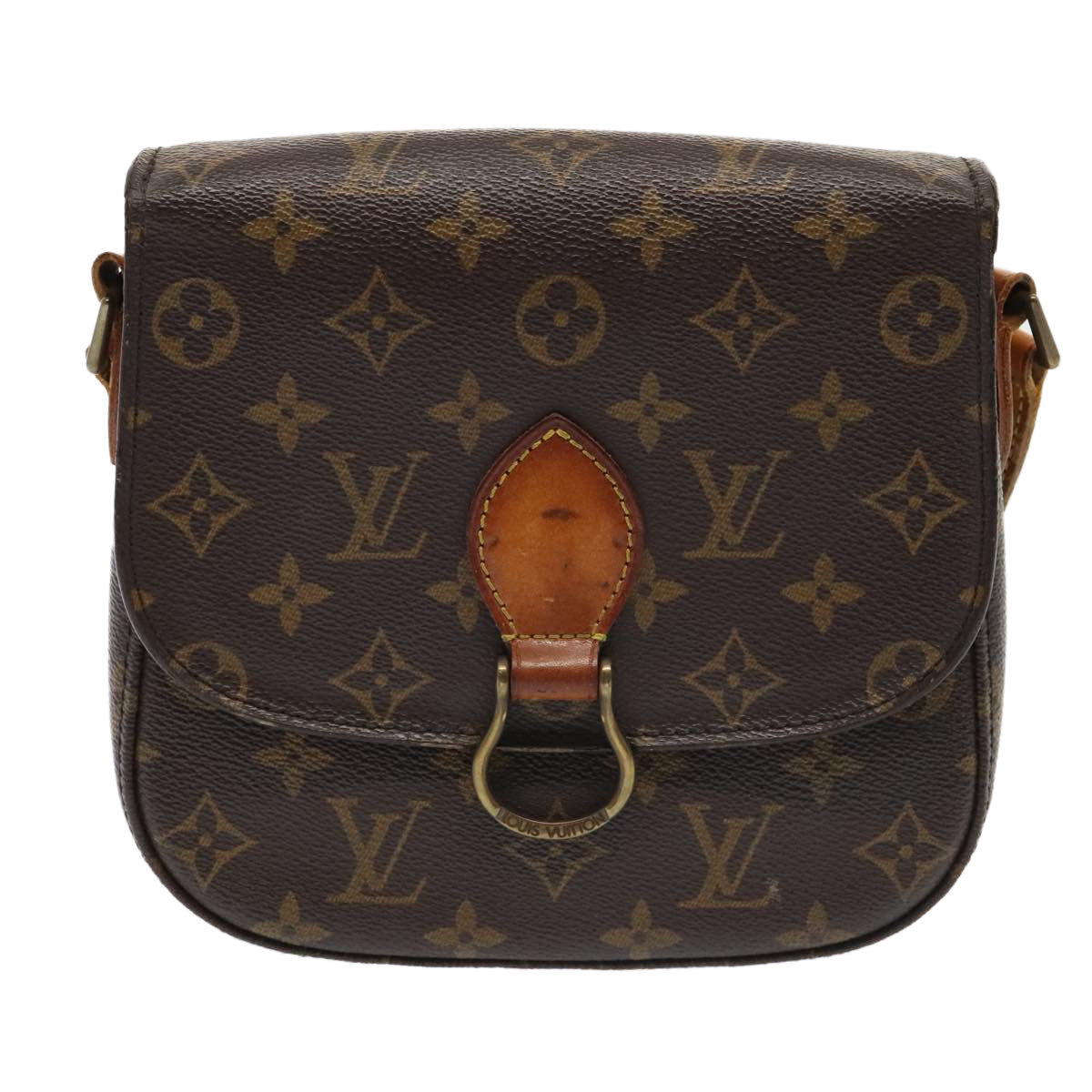 LOUIS VUITTON Monogram Saint Cloud MM Shoulder Bag M51243 LV Auth 93930