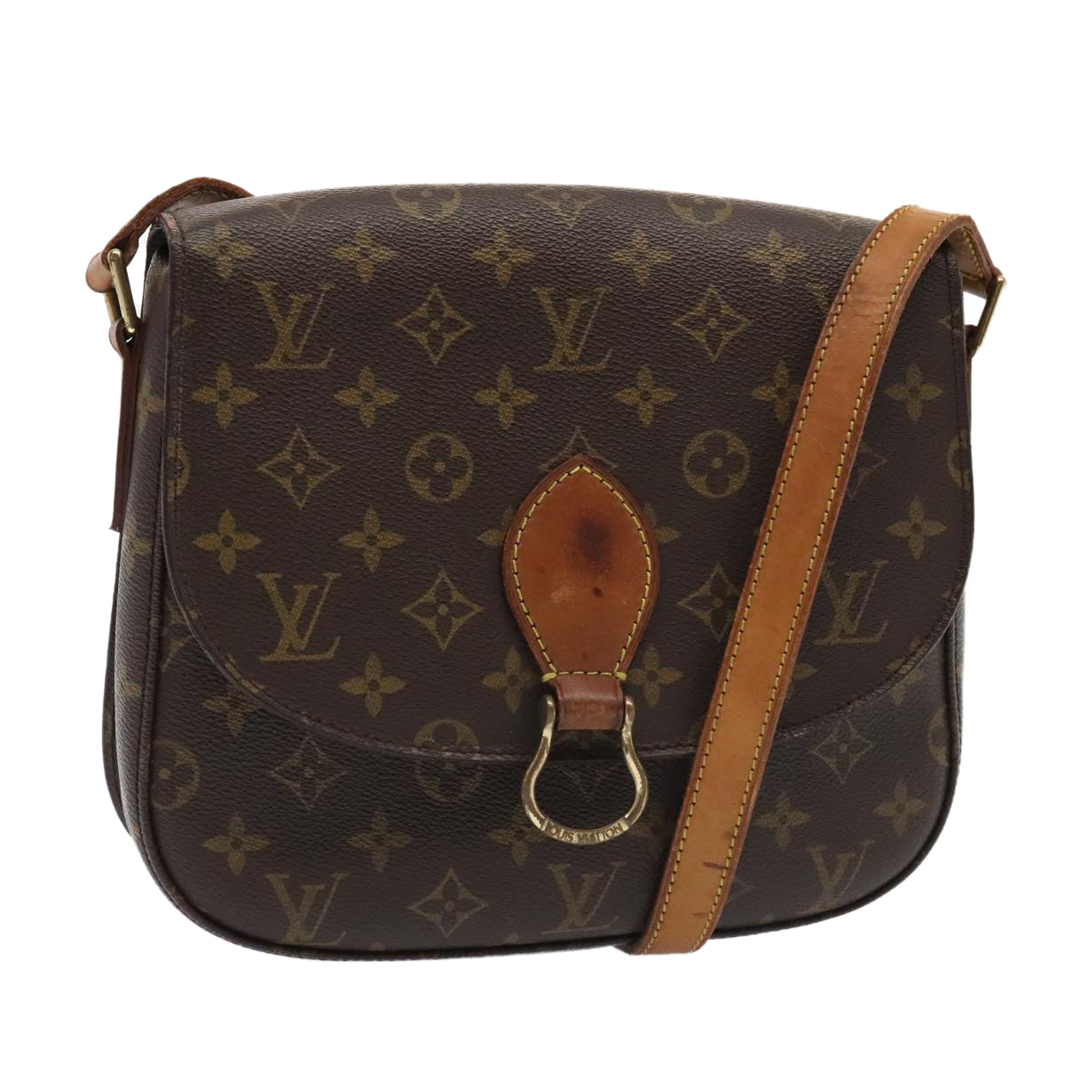 LOUIS VUITTON Monogram Saint Cloud GM Shoulder Bag M51242 LV Auth 93931