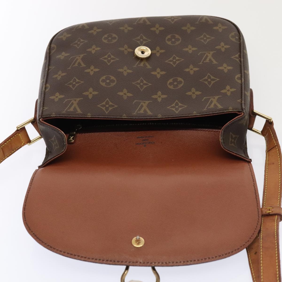 LOUIS VUITTON Monogram Saint Cloud GM Shoulder Bag M51242 LV Auth 93931