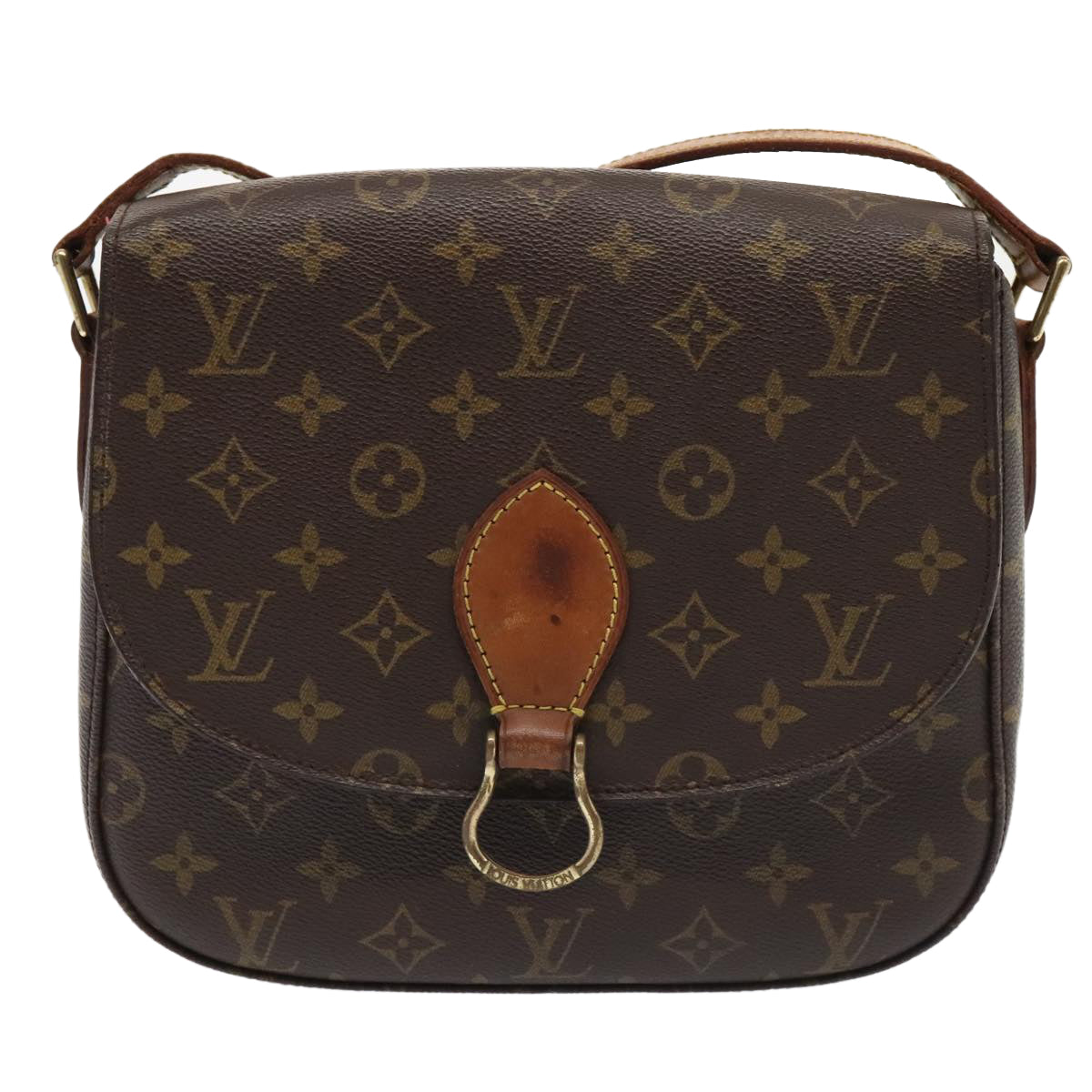 LOUIS VUITTON Monogram Saint Cloud GM Shoulder Bag M51242 LV Auth 93931