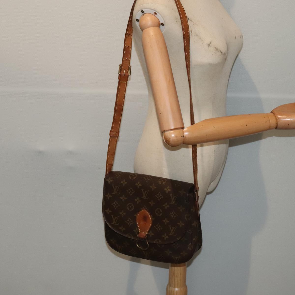 LOUIS VUITTON Monogram Saint Cloud GM Shoulder Bag M51242 LV Auth 93931