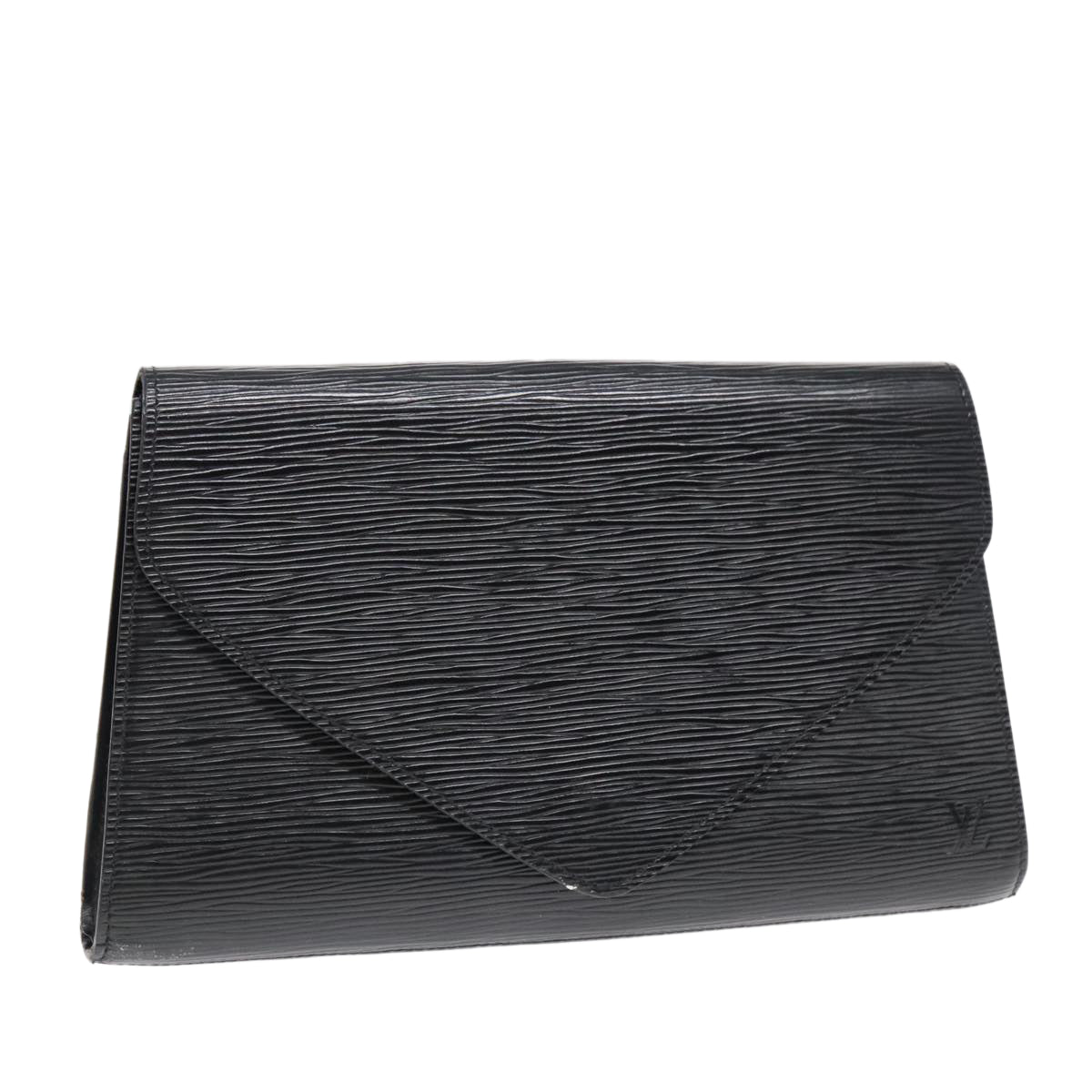 LOUIS VUITTON Epi Art Deco Clutch Bag Black M52632 LV Auth 93934