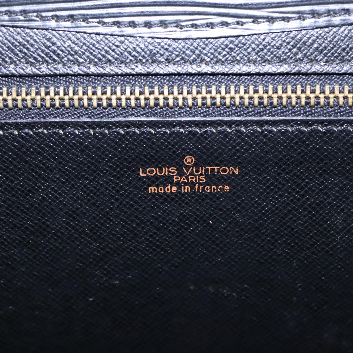 LOUIS VUITTON Epi Art Deco Clutch Bag Black M52632 LV Auth 93934