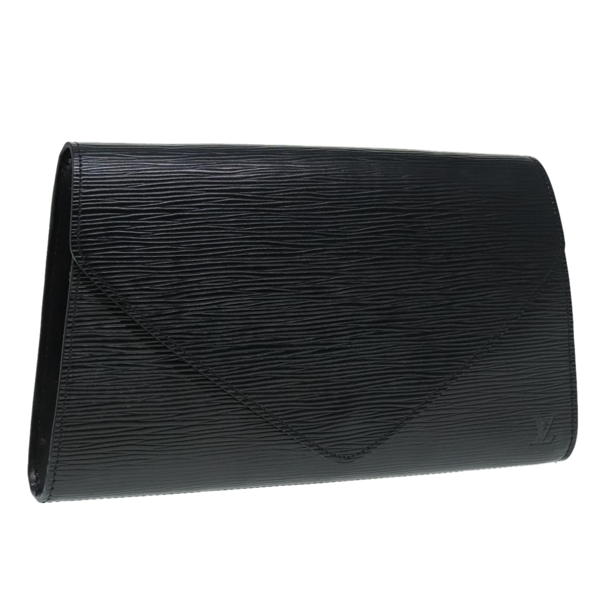 LOUIS VUITTON Epi Art Deco Clutch Bag Black M52632 LV Auth 93935