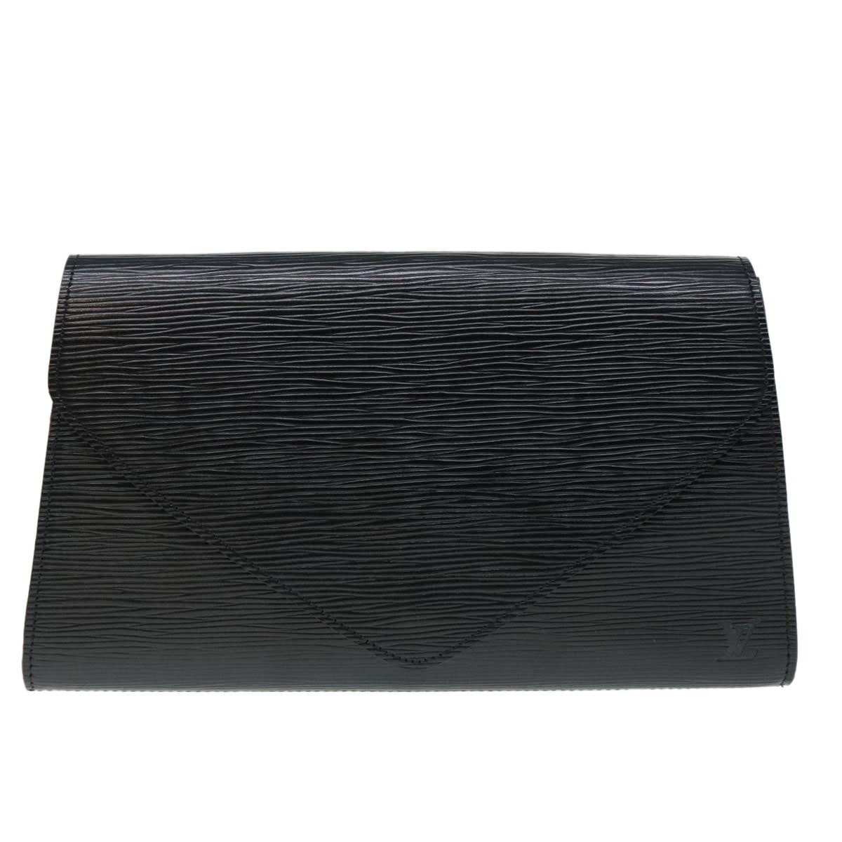 LOUIS VUITTON Epi Art Deco Clutch Bag Black M52632 LV Auth 93935