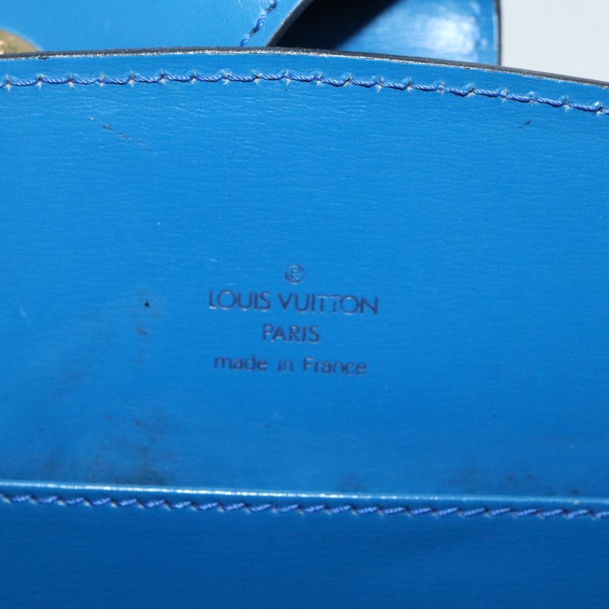 LOUIS VUITTON Epi Capuchin Shoulder Bag Blue M52345 LV Auth 93937