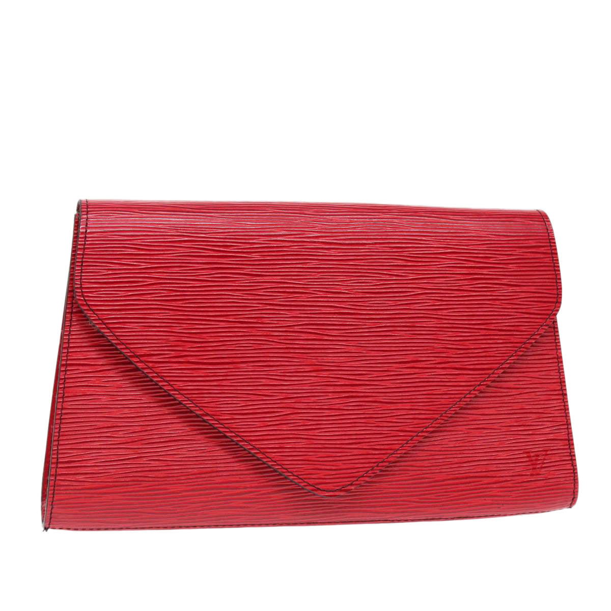 LOUIS VUITTON Epi Art Deco Clutch Bag Red M52637 LV Auth 93938