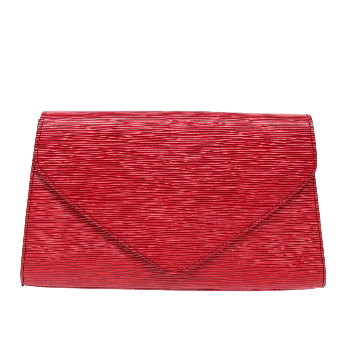 LOUIS VUITTON Epi Art Deco Clutch Bag Red M52637 LV Auth 93938