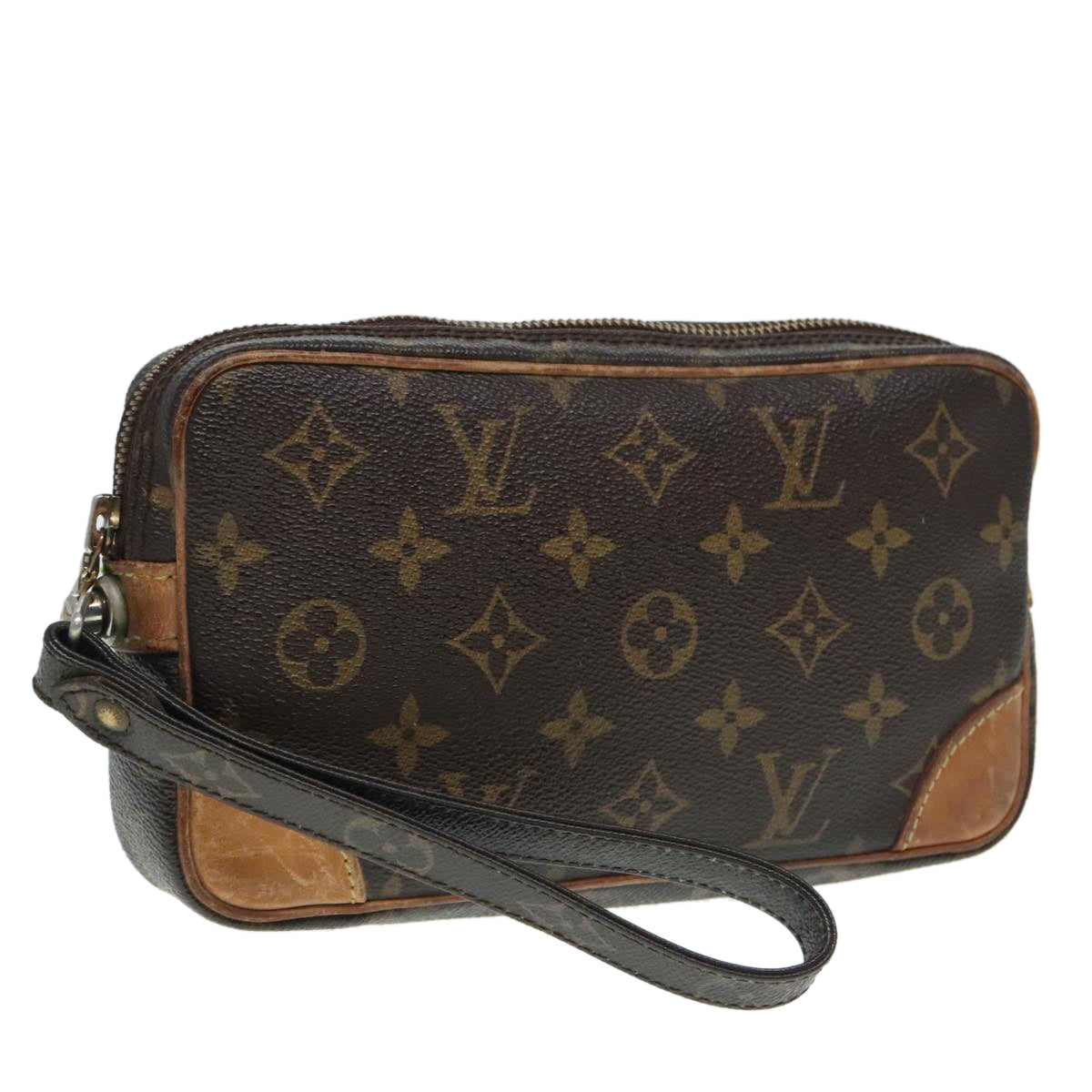 LOUIS VUITTON Monogram Marly Dragonne PM Clutch Bag M51827 LV Auth 93939