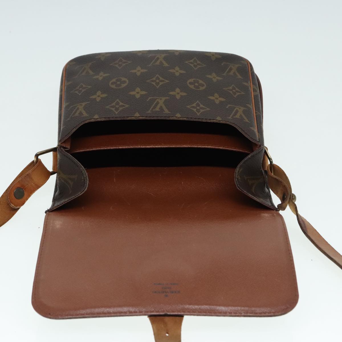 LOUIS VUITTON Monogram Cartouchiere MM Shoulder Bag M51253 LV Auth 93953