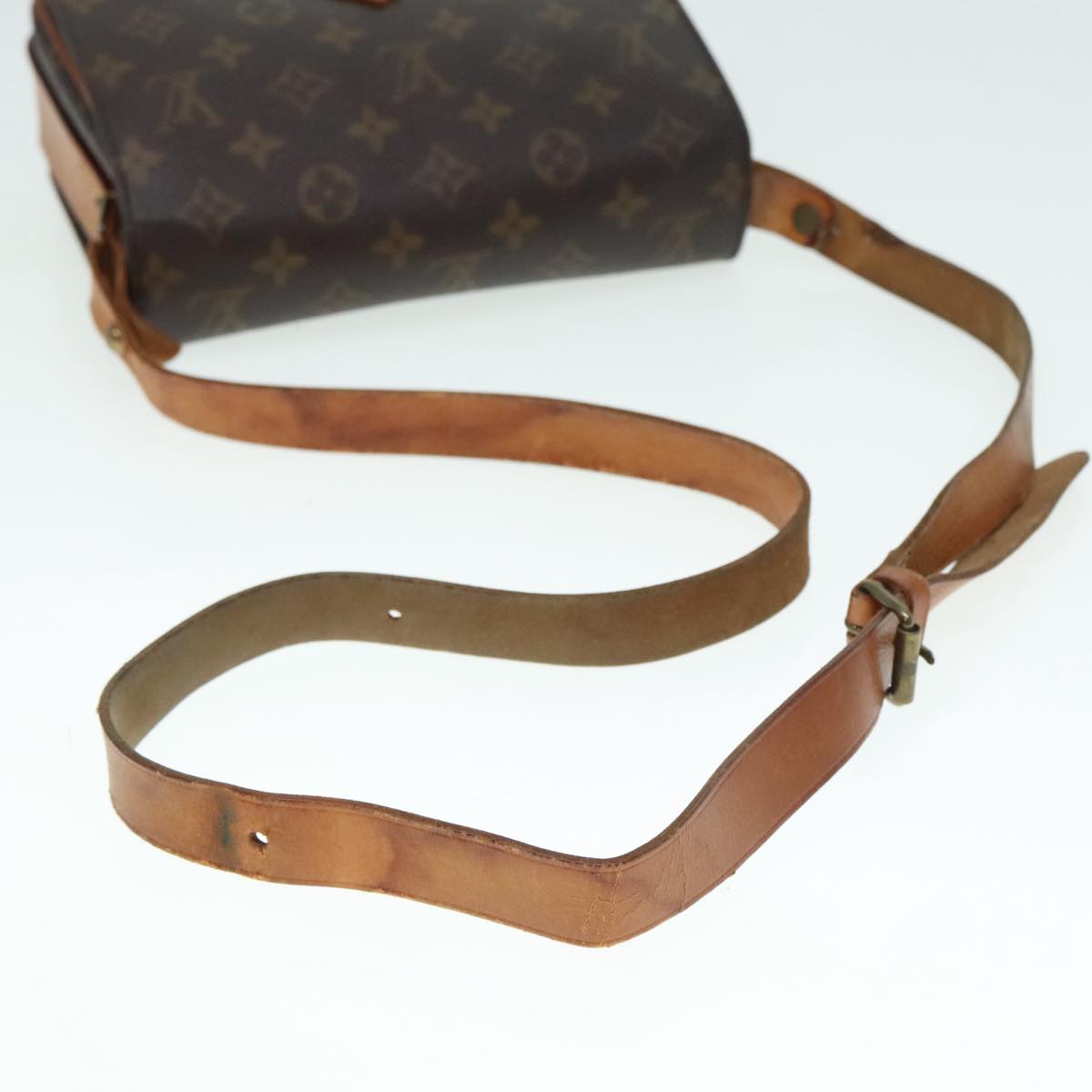 LOUIS VUITTON Monogram Cartouchiere MM Shoulder Bag M51253 LV Auth 93953