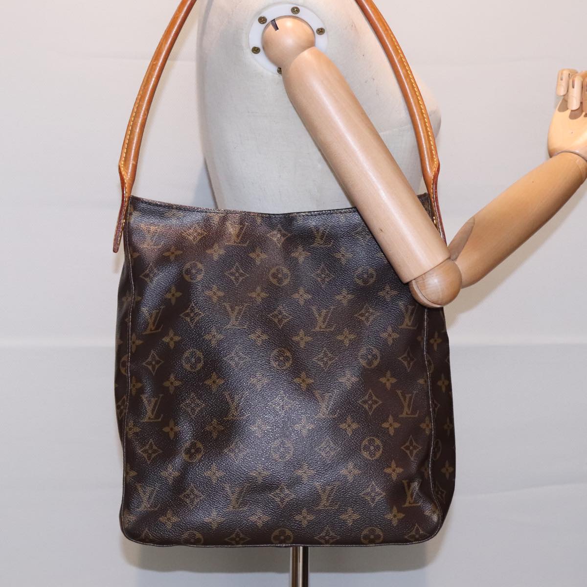 LOUIS VUITTON Monogram Looping GM Shoulder Bag M51145 LV Auth 93963