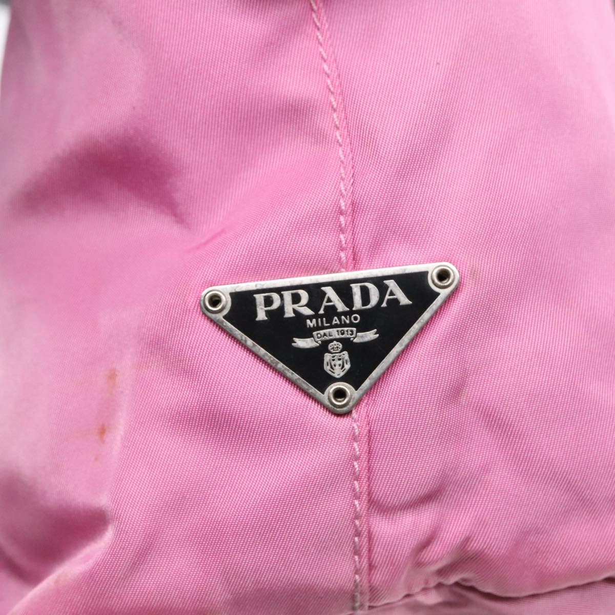 PRADA Shoulder Bag Nylon Pink Auth 93998