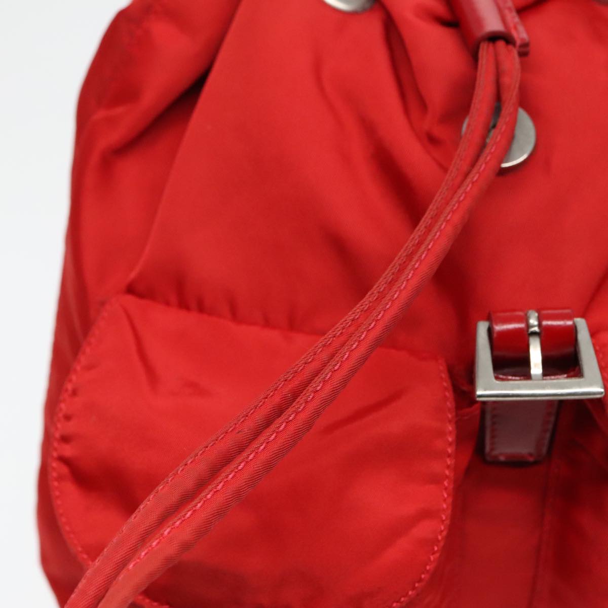 PRADA Backpack Nylon Red Auth 94000