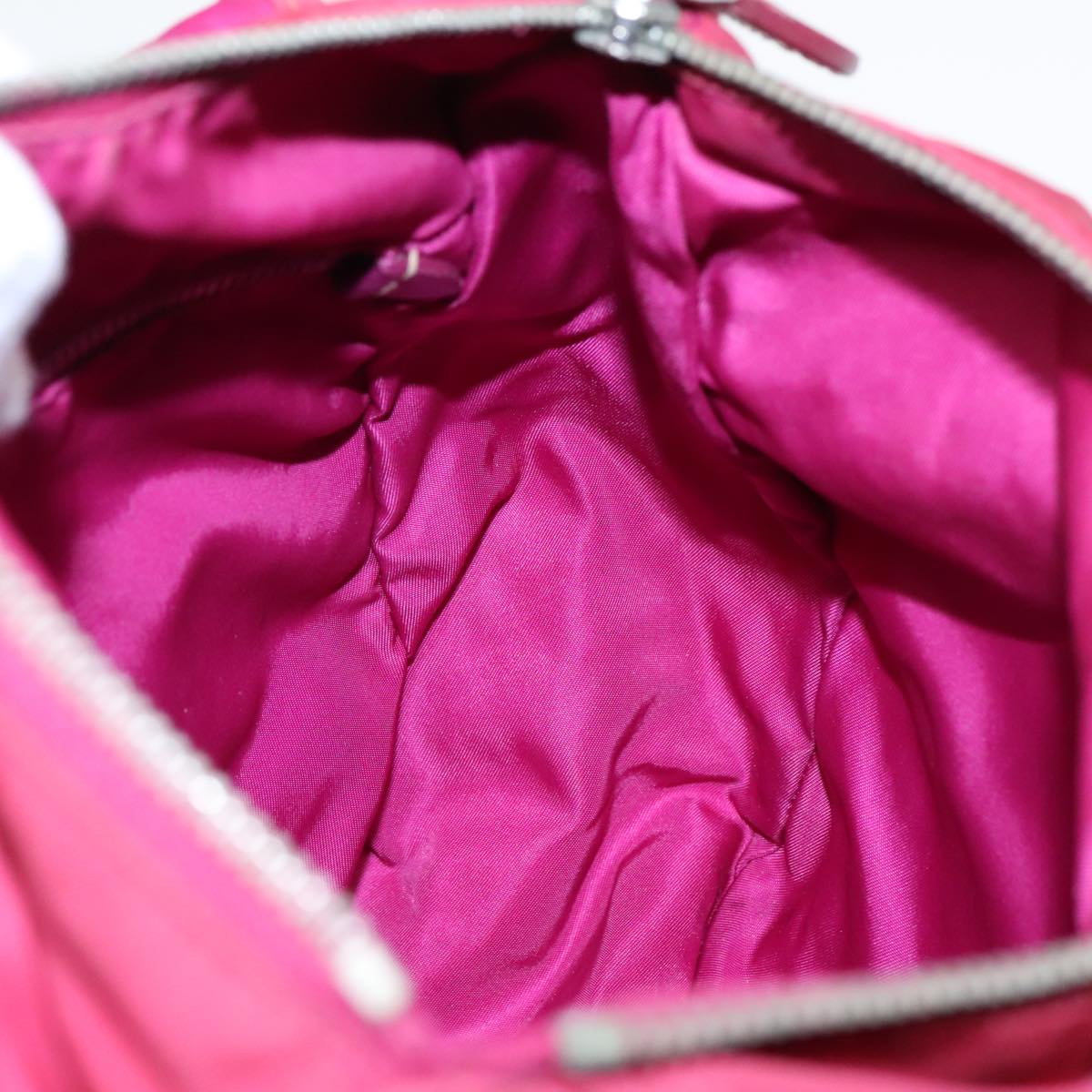 PRADA Shoulder Bag Nylon Pink Auth 94004