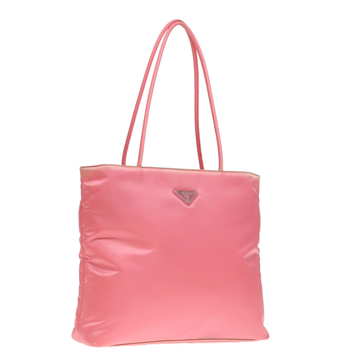 PRADA Tote Bag Nylon Pink Auth 94006