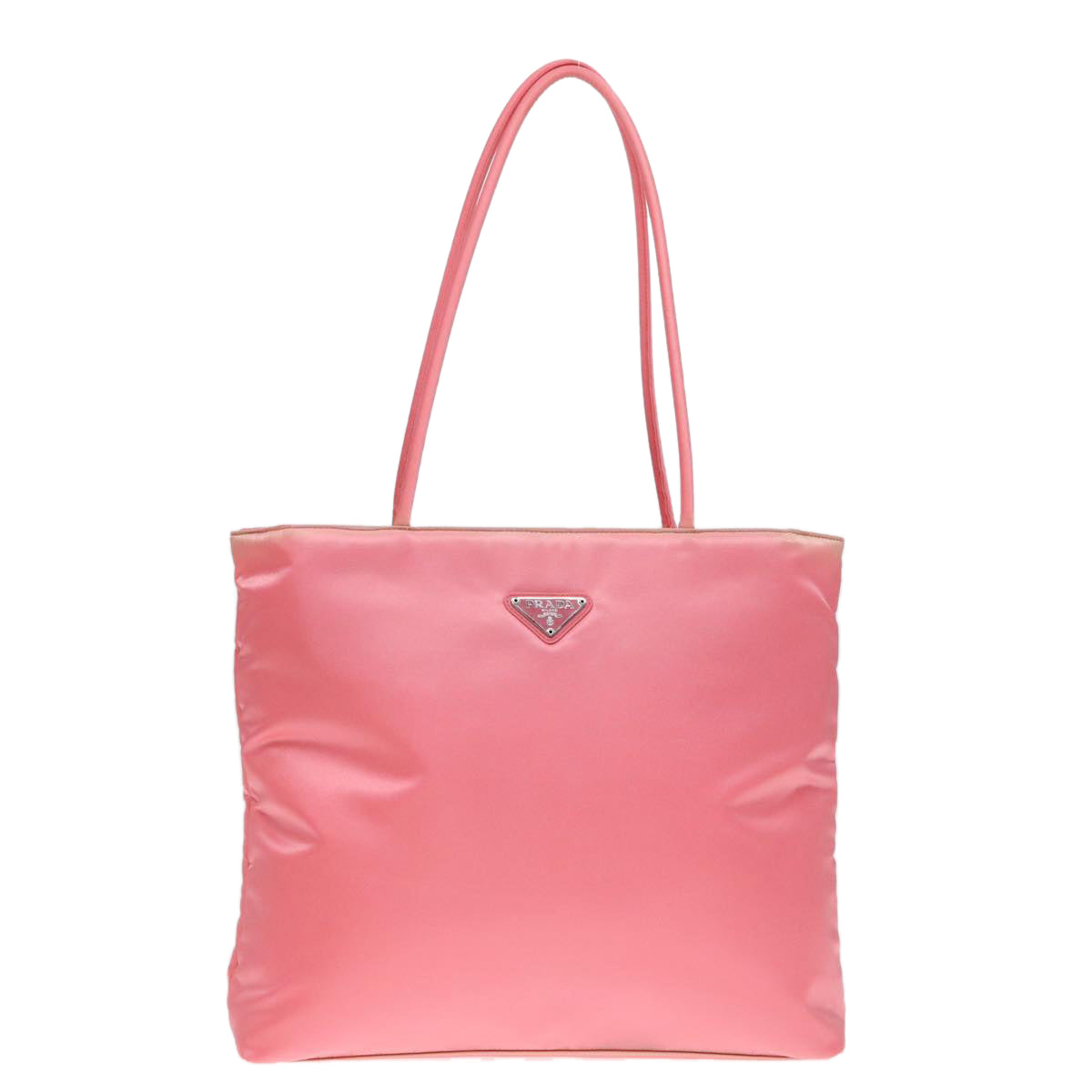 PRADA Tote Bag Nylon Pink Auth 94006