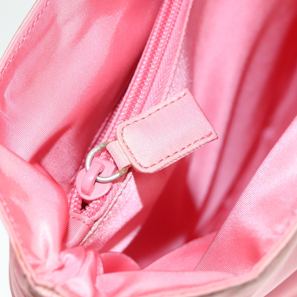 PRADA Tote Bag Nylon Pink Auth 94006