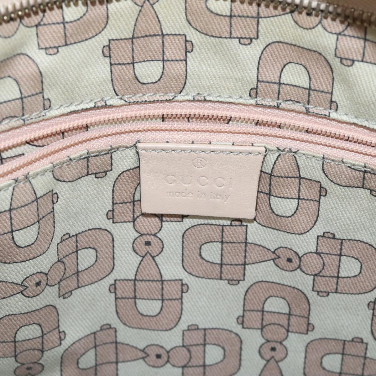 GUCCI GG Canvas Guccissima Shoulder Bag Beige Gold 131326 Auth 94007