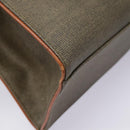 FENDI Hand Bag PVC 2way Gold Brown Auth 94029-16