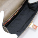 FENDI Hand Bag PVC 2way Gold Brown Auth 94029-11