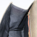 FENDI Hand Bag PVC 2way Gold Brown Auth 94029-21