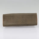 FENDI Hand Bag PVC 2way Gold Brown Auth 94029-5