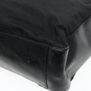 PRADA Tote Bag Nylon Black Silver Auth 94044-15