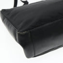PRADA Tote Bag Nylon Black Silver Auth 94044-16