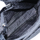 PRADA Tote Bag Nylon Black Silver Auth 94044-11