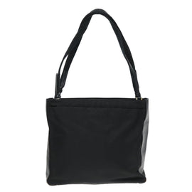PRADA Tote Bag Nylon Black Silver Auth 94044 - 0