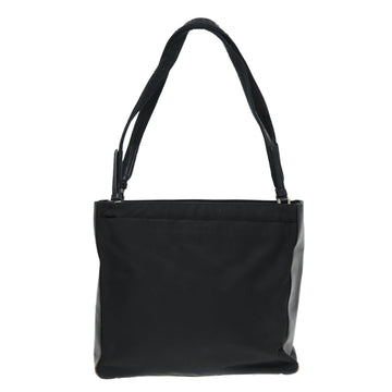PRADA Tote Bag Nylon Black Silver Auth 94044 - 0
