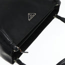 PRADA Tote Bag Nylon Black Silver Auth 94044-6