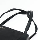 PRADA Tote Bag Nylon Black Silver Auth 94044-8