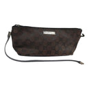GUCCI GG Canvas Accessory Pouch Black Silver 039 1103 3903 Auth 94046-1