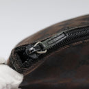 GUCCI GG Canvas Accessory Pouch Black Silver 039 1103 3903 Auth 94046-19